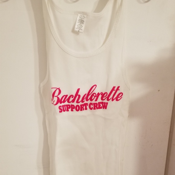 Bachelorette Support Crew White Tank - Picture 2 of 2